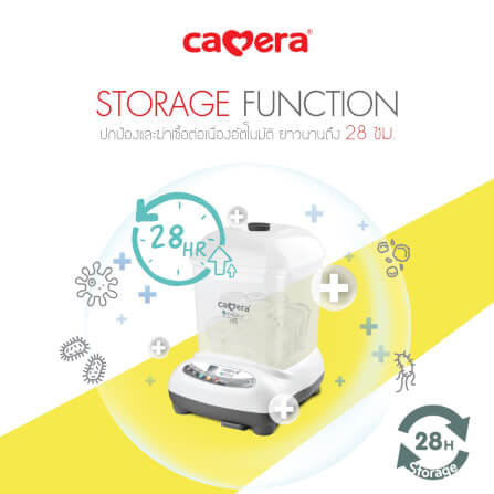 เครื่องนึ่งฆ่าเชื้อพร้อมอบแห้ง CAMERA รุ่น IONDRY 5 อบลมร้อน ปล่อยประจุลบ โหมดปลอดเชื้อ 28 ชั่วโมง_10